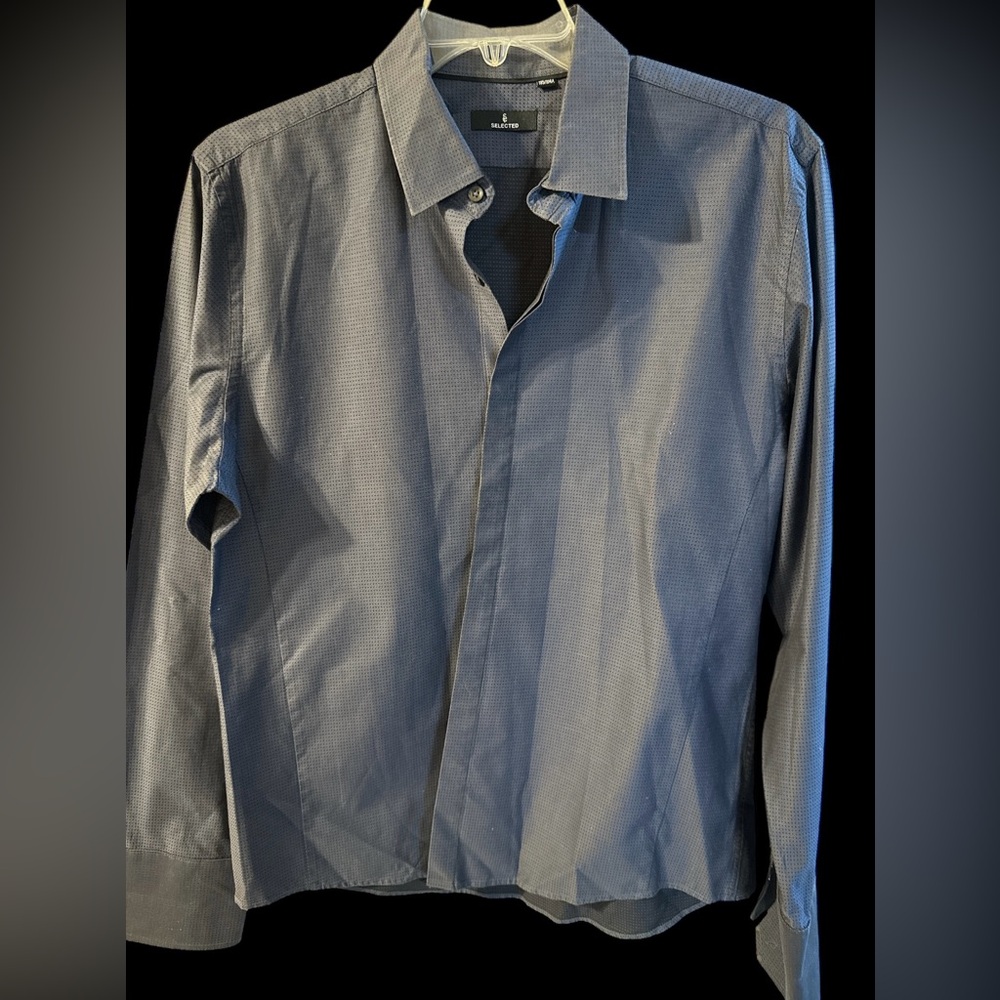 Men's Gray Dress Shirt